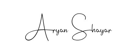 Make your name Aryan Shayar memorable on every contract using Andilay-7BmLP autograph style. Instant transparent background export available. Aryan Shayar signature style 4 images and pictures png