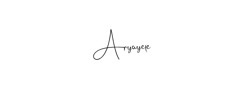 You should practise on your own different ways (Andilay-7BmLP) to write your name (Aryayele) in signature. don't let someone else do it for you. Aryayele signature style 4 images and pictures png