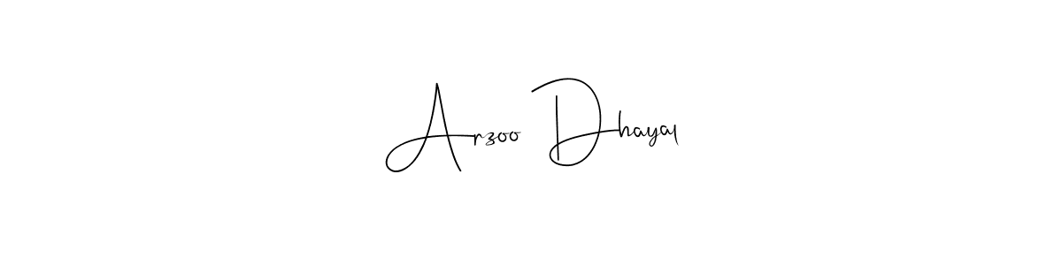 How to Draw Arzoo Dhayal signature style? Andilay-7BmLP is a latest design signature styles for name Arzoo Dhayal. Arzoo Dhayal signature style 4 images and pictures png