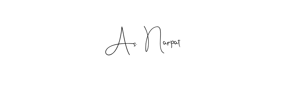 Make a beautiful signature design for name As  Narpat. With this signature (Andilay-7BmLP) style, you can create a handwritten signature for free. As  Narpat signature style 4 images and pictures png