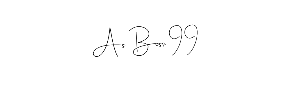 How to make As Boss 99 name signature. Use Andilay-7BmLP style for creating short signs online. This is the latest handwritten sign. As Boss 99 signature style 4 images and pictures png