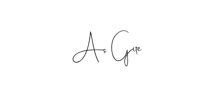 Design your own signature with our free online signature maker. With this signature software, you can create a handwritten (Andilay-7BmLP) signature for name As Gite. As Gite signature style 4 images and pictures png