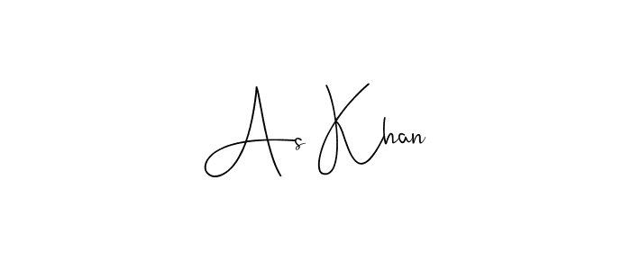 You should practise on your own different ways (Andilay-7BmLP) to write your name (As Khan) in signature. don't let someone else do it for you. As Khan signature style 4 images and pictures png