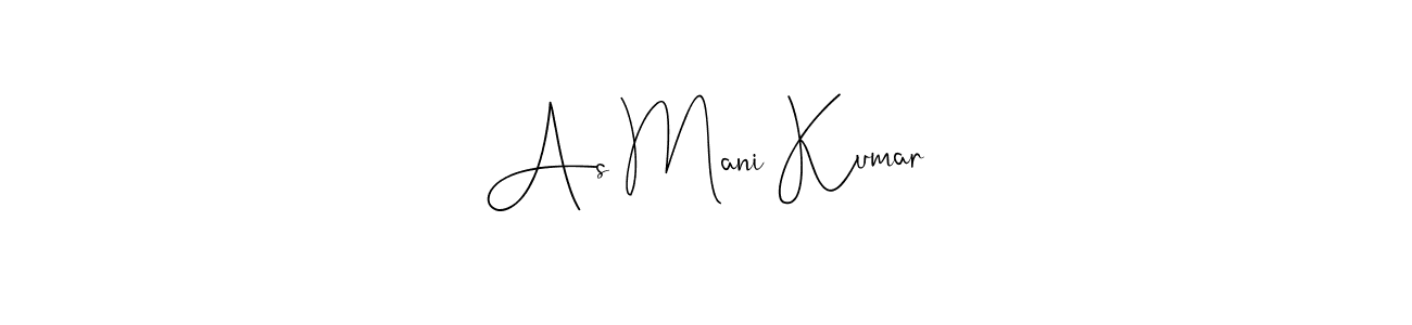 Make a beautiful signature design for name As Mani Kumar. Use this online signature maker to create a handwritten signature for free. As Mani Kumar signature style 4 images and pictures png