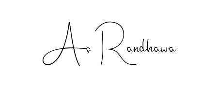 A timeless handwritten aesthetic for As Randhawa. The Andilay-7BmLP font gives your signature a handcrafted feel with natural curves. As Randhawa signature style 4 images and pictures png