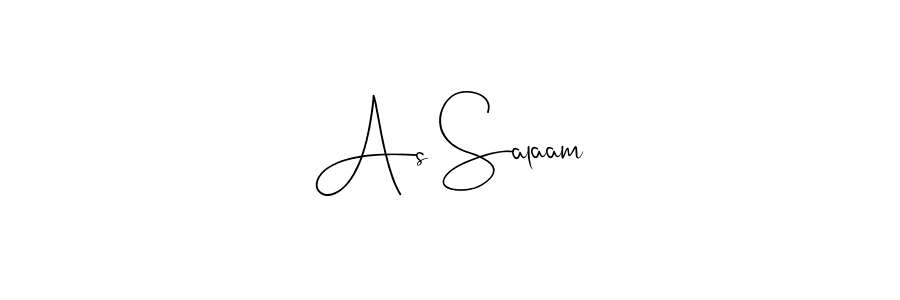 Use a signature maker to create a handwritten signature online. With this signature software, you can design (Andilay-7BmLP) your own signature for name As Salaam. As Salaam signature style 4 images and pictures png