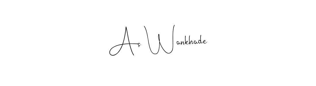 As Wankhade stylish signature style. Best Handwritten Sign (Andilay-7BmLP) for my name. Handwritten Signature Collection Ideas for my name As Wankhade. As Wankhade signature style 4 images and pictures png