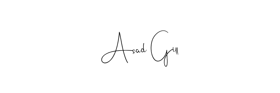 The best way (Andilay-7BmLP) to make a short signature is to pick only two or three words in your name. The name Asad Gill include a total of six letters. For converting this name. Asad Gill signature style 4 images and pictures png