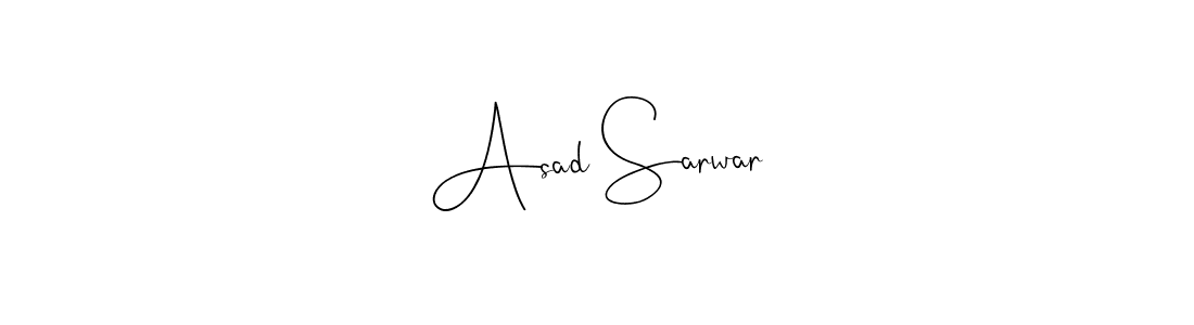 Design your own signature with our free online signature maker. With this signature software, you can create a handwritten (Andilay-7BmLP) signature for name Asad Sarwar. Asad Sarwar signature style 4 images and pictures png