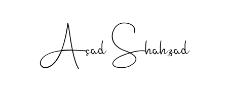 A stylish, flowing autograph style designed for name Asad Shahzad using Andilay-7BmLP typography. Perfect for digital creative projects. Asad Shahzad signature style 4 images and pictures png