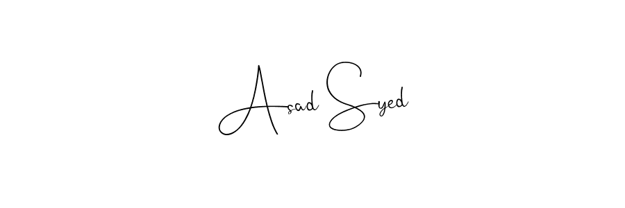 The best way (Andilay-7BmLP) to make a short signature is to pick only two or three words in your name. The name Asad Syed include a total of six letters. For converting this name. Asad Syed signature style 4 images and pictures png