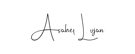 Download transparent PNG signature for name Asahel Lujan styled with Andilay-7BmLP font. Ready to paste directly into PDF and Word agreements. Asahel Lujan signature style 4 images and pictures png