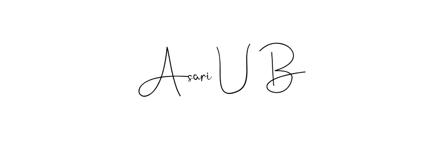 Here are the top 10 professional signature styles for the name Asari U B. These are the best autograph styles you can use for your name. Asari U B signature style 4 images and pictures png