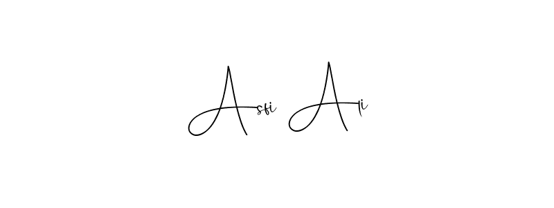 Create a beautiful signature design for name Asfi Ali. With this signature (Andilay-7BmLP) fonts, you can make a handwritten signature for free. Asfi Ali signature style 4 images and pictures png