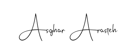 A modern signature idea for name Asghar Arasteh using Andilay-7BmLP font. Clean strokes and elegant curves make it stand out instantly. Asghar Arasteh signature style 4 images and pictures png