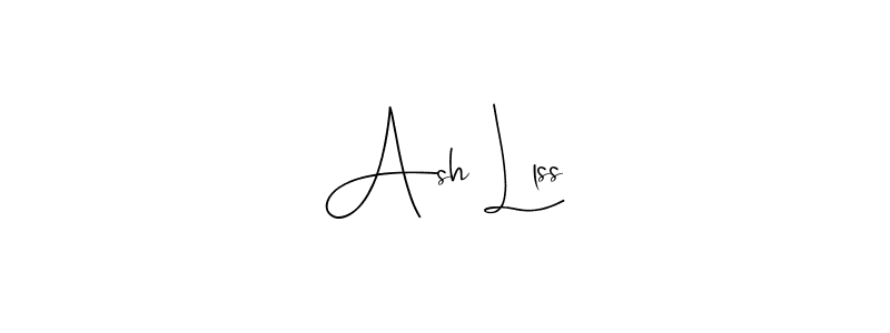 Also You can easily find your signature by using the search form. We will create Ash Llss name handwritten signature images for you free of cost using Andilay-7BmLP sign style. Ash Llss signature style 4 images and pictures png