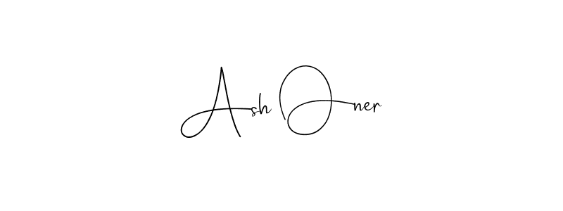 Create a beautiful signature design for name Ash Oner. With this signature (Andilay-7BmLP) fonts, you can make a handwritten signature for free. Ash Oner signature style 4 images and pictures png