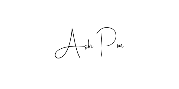 It looks lik you need a new signature style for name Ash Pm. Design unique handwritten (Andilay-7BmLP) signature with our free signature maker in just a few clicks. Ash Pm signature style 4 images and pictures png