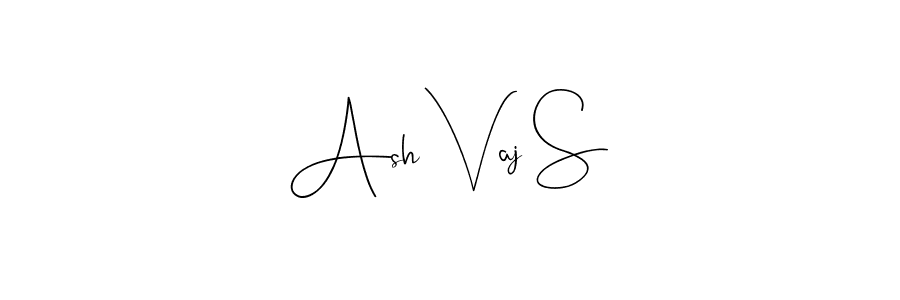 Create a beautiful signature design for name Ash Vaj S. With this signature (Andilay-7BmLP) fonts, you can make a handwritten signature for free. Ash Vaj S signature style 4 images and pictures png