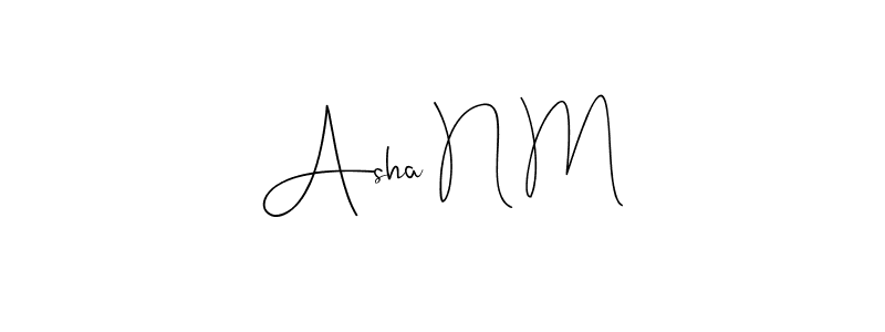 See photos of Asha N M official signature by Spectra . Check more albums & portfolios. Read reviews & check more about Andilay-7BmLP font. Asha N M signature style 4 images and pictures png