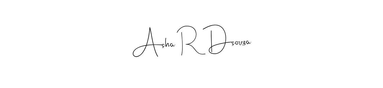 Asha R Dsouza stylish signature style. Best Handwritten Sign (Andilay-7BmLP) for my name. Handwritten Signature Collection Ideas for my name Asha R Dsouza. Asha R Dsouza signature style 4 images and pictures png