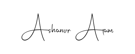 This is the best signature style for the Ashanur Alam name. Also you like these signature font (Andilay-7BmLP). Mix name signature. Ashanur Alam signature style 4 images and pictures png