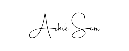 Enhance your business communications with Ashik Sani signature in Andilay-7BmLP lettering. Clean, modern, and universally compatible. Ashik Sani signature style 4 images and pictures png