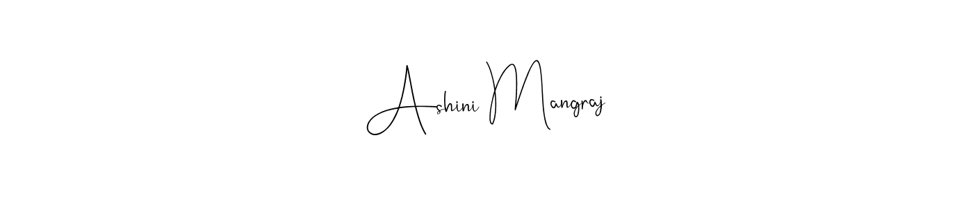 Ashini Mangraj stylish signature style. Best Handwritten Sign (Andilay-7BmLP) for my name. Handwritten Signature Collection Ideas for my name Ashini Mangraj. Ashini Mangraj signature style 4 images and pictures png