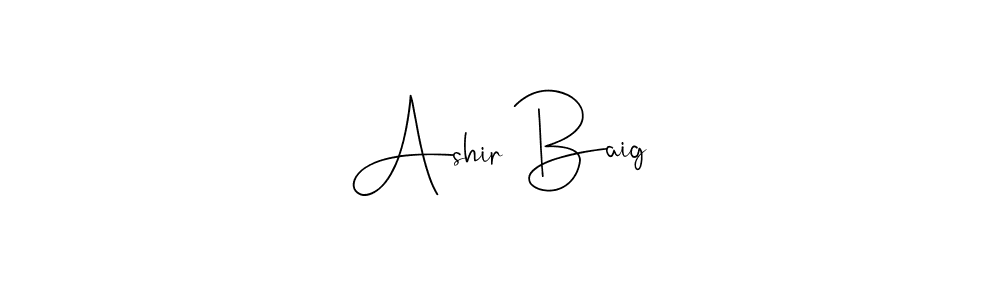 Make a short Ashir Baig signature style. Manage your documents anywhere anytime using Andilay-7BmLP. Create and add eSignatures, submit forms, share and send files easily. Ashir Baig signature style 4 images and pictures png