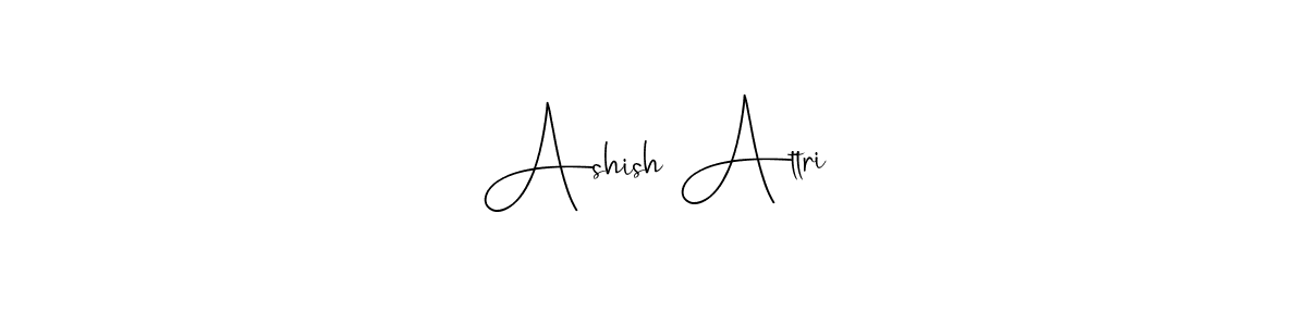 Andilay-7BmLP is a professional signature style that is perfect for those who want to add a touch of class to their signature. It is also a great choice for those who want to make their signature more unique. Get Ashish Attri name to fancy signature for free. Ashish Attri signature style 4 images and pictures png