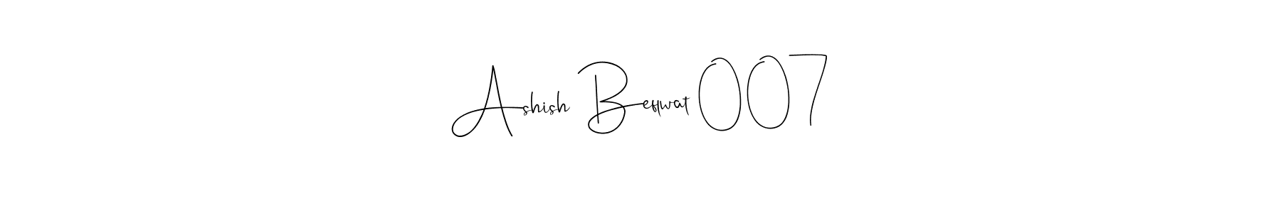 Make a beautiful signature design for name Ashish Beflwat 007. Use this online signature maker to create a handwritten signature for free. Ashish Beflwat 007 signature style 4 images and pictures png