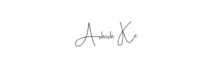 Use a signature maker to create a handwritten signature online. With this signature software, you can design (Andilay-7BmLP) your own signature for name Ashish Kc. Ashish Kc signature style 4 images and pictures png