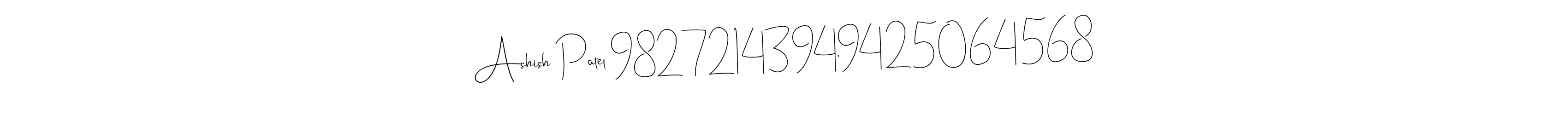 The best way (Andilay-7BmLP) to make a short signature is to pick only two or three words in your name. The name Ashish Patel 9827214394,9425064568 include a total of six letters. For converting this name. Ashish Patel 9827214394,9425064568 signature style 4 images and pictures png