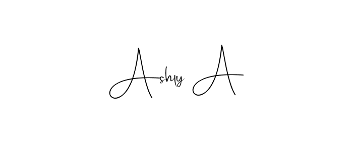 Use a signature maker to create a handwritten signature online. With this signature software, you can design (Andilay-7BmLP) your own signature for name Ashly A. Ashly A signature style 4 images and pictures png