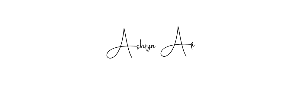 if you are searching for the best signature style for your name Ashlyn Ali. so please give up your signature search. here we have designed multiple signature styles  using Andilay-7BmLP. Ashlyn Ali signature style 4 images and pictures png