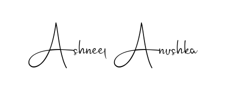 The best way (Andilay-7BmLP) to make a short signature is to pick only two or three words in your name. For converting this name Ashneel Anushka. Ashneel Anushka signature style 4 images and pictures png