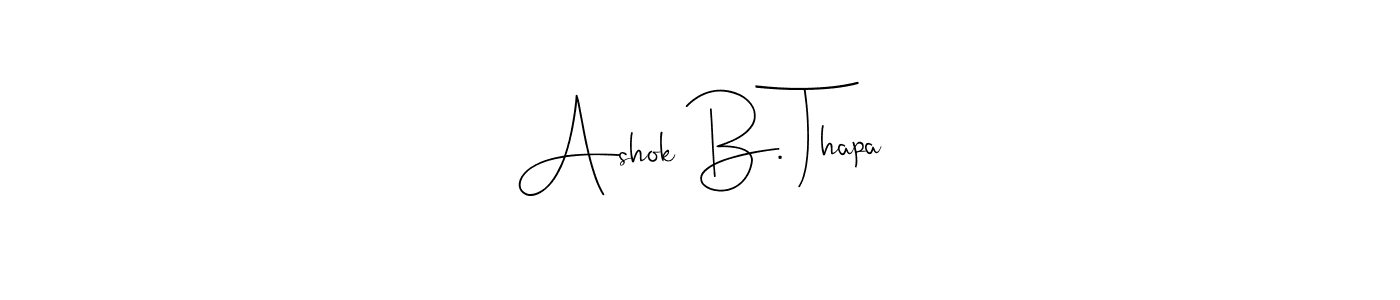 This is the best signature style for the Ashok B. Thapa name. Also you like these signature font (Andilay-7BmLP). Mix name signature. Ashok B. Thapa signature style 4 images and pictures png