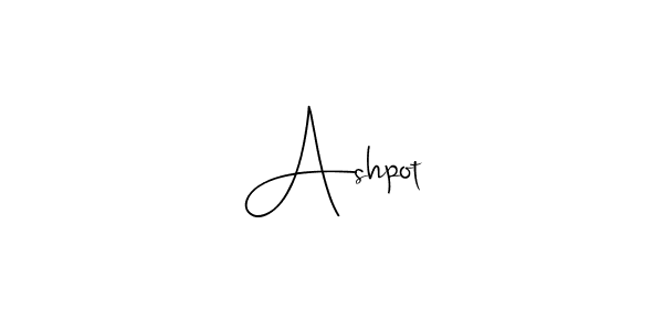 It looks lik you need a new signature style for name Ashpot. Design unique handwritten (Andilay-7BmLP) signature with our free signature maker in just a few clicks. Ashpot signature style 4 images and pictures png