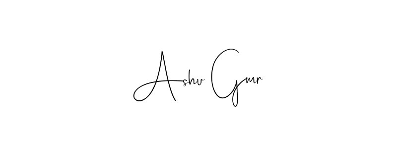 Make a beautiful signature design for name Ashu Gmr. With this signature (Andilay-7BmLP) style, you can create a handwritten signature for free. Ashu Gmr signature style 4 images and pictures png