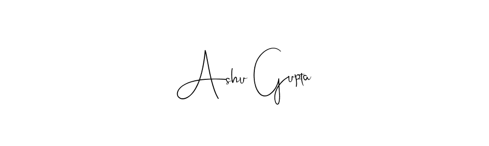 Make a beautiful signature design for name Ashu Gupta. With this signature (Andilay-7BmLP) style, you can create a handwritten signature for free. Ashu Gupta signature style 4 images and pictures png