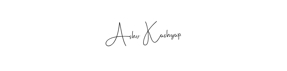 How to make Ashu Kashyap signature? Andilay-7BmLP is a professional autograph style. Create handwritten signature for Ashu Kashyap name. Ashu Kashyap signature style 4 images and pictures png