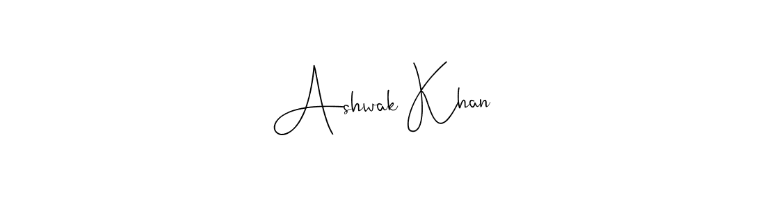 You should practise on your own different ways (Andilay-7BmLP) to write your name (Ashwak Khan) in signature. don't let someone else do it for you. Ashwak Khan signature style 4 images and pictures png