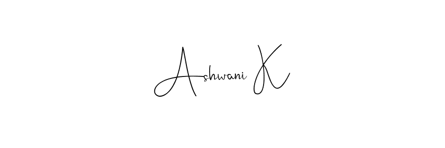 Also You can easily find your signature by using the search form. We will create Ashwani K name handwritten signature images for you free of cost using Andilay-7BmLP sign style. Ashwani K signature style 4 images and pictures png