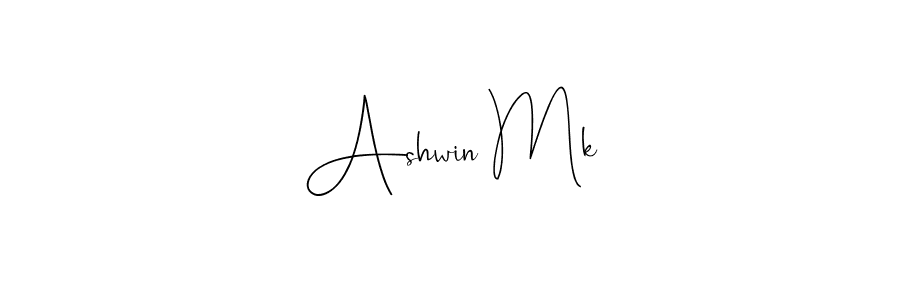 Make a beautiful signature design for name Ashwin Mk. With this signature (Andilay-7BmLP) style, you can create a handwritten signature for free. Ashwin Mk signature style 4 images and pictures png