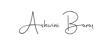 A modern signature idea for name Ashwini Baral using Andilay-7BmLP font. Clean strokes and elegant curves make it stand out instantly. Ashwini Baral signature style 4 images and pictures png