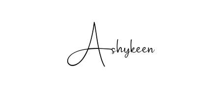 A modern signature idea for name Ashykeen using Andilay-7BmLP font. Clean strokes and elegant curves make it stand out instantly. Ashykeen signature style 4 images and pictures png
