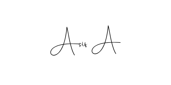 Asif A stylish signature style. Best Handwritten Sign (Andilay-7BmLP) for my name. Handwritten Signature Collection Ideas for my name Asif A. Asif A signature style 4 images and pictures png