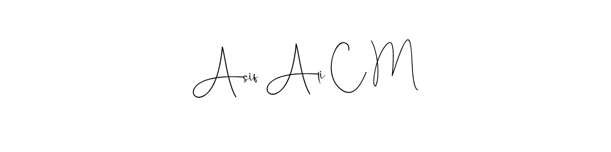 Design your own signature with our free online signature maker. With this signature software, you can create a handwritten (Andilay-7BmLP) signature for name Asif Ali C M. Asif Ali C M signature style 4 images and pictures png