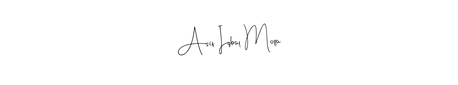 How to make Asif Iqbal Molla signature? Andilay-7BmLP is a professional autograph style. Create handwritten signature for Asif Iqbal Molla name. Asif Iqbal Molla signature style 4 images and pictures png