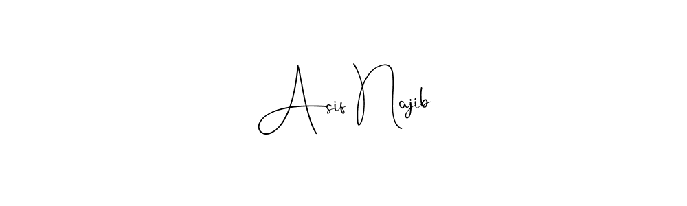 if you are searching for the best signature style for your name Asif Najib. so please give up your signature search. here we have designed multiple signature styles  using Andilay-7BmLP. Asif Najib signature style 4 images and pictures png